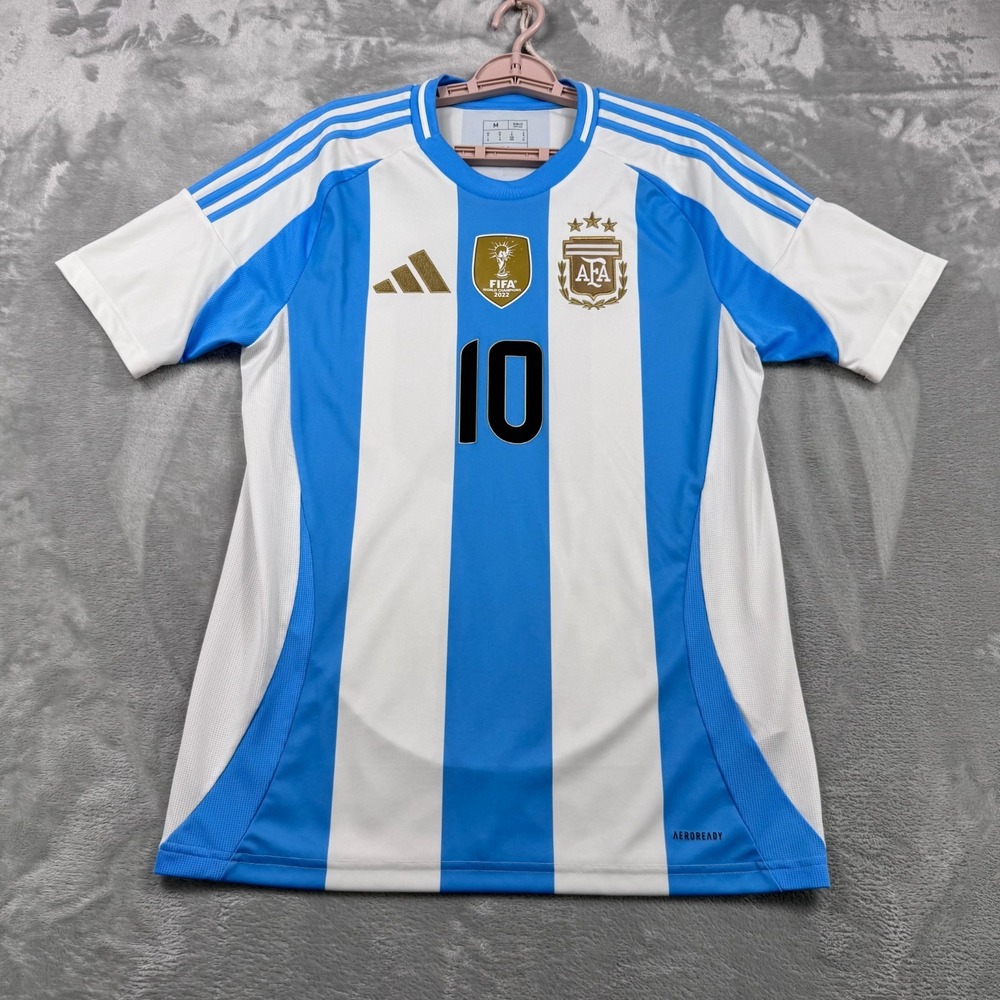 Adidas Argentina 2024 Jersey Men's M Blue White National Team Lionel Messi